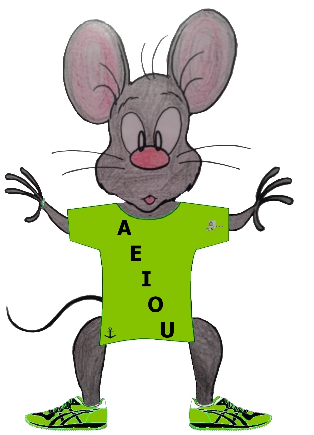 Ratón para la unidad de las vocales